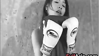 Asian Girl Working Out