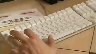 Skinny Ebony Slut Giving A Footjob