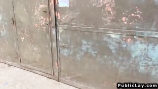 Hungarian amateur fuck in factory