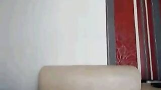 Big tit dark haired babe teases on cam