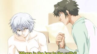 Slim hentai gay boy licking and riding cock