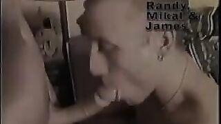 Three Friends Having Bareback Fun