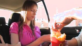 Sex with my busty chick in the car