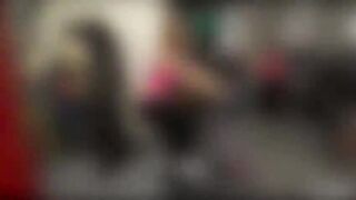 Sexy redhead babe Farrah Flowers gets laid at the gym while working out