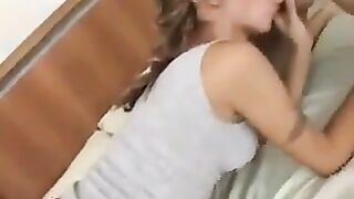 Beautiful Shemale Riding Cock