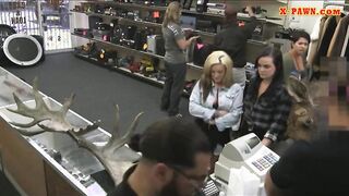 Pawnkeeper fucked two massive titted lesbian girls