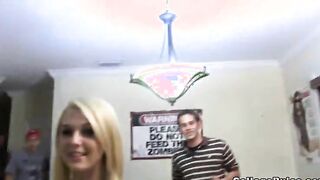 College bitch sucking fake agent penis 