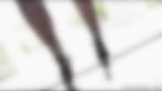 Megan gets her ass filled with oil and her tight hole plowed on the couch