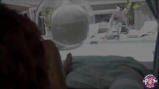 Blonde teen Sasha Summers gets creampied inside her pussy by her boyfriend in her apartment