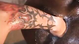 Black Slaved Pissed On And Fisted