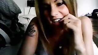 Super Hot Danish cam girl on webcam