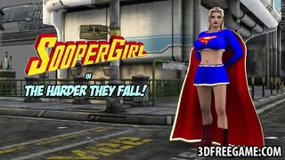 3D Supergirl gets fucked by a musclular stud