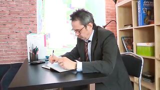 Hardcore lesson with hot chick