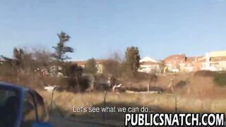 Brunette amateur gives a POV blowjob 