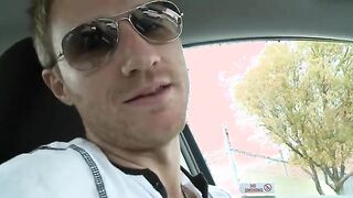 Wild and sexy cowgirl riding