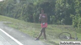 Stranded latina teen give head n pounded