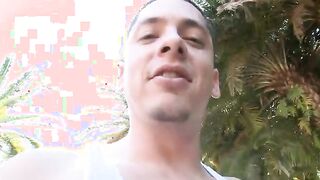 Pleasuring a hairy twat