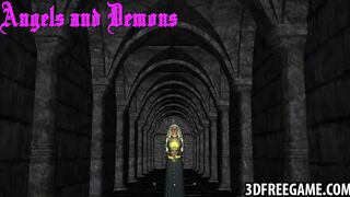 Tasty 3D cartoon nun getting her pussy pounded