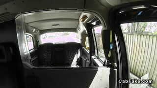 Two hoes anal threesome in fake taxi