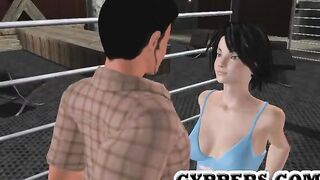 3D animation blowjob