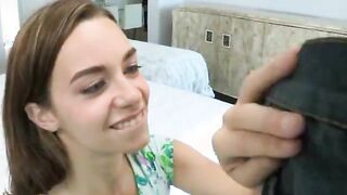 Slutty Brunette Teen Sucking On A Monster Cock Point Of View