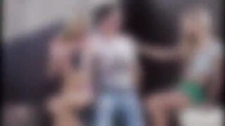 Gina Gerson and friend tries threesome with her boyfriend just for fun