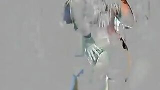 Blonde Slut In Fishnet Stockings