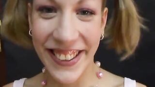 POV blowjob and facial