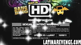 Small tit latina gets fucked by a big cock