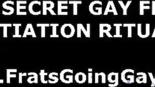 Young straight dudes showered in gay fraternity