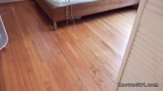 Homemade sex with shaved pussy teen