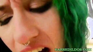 Lola and a fat dildo anal