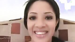 Sweet Latina Swallowing Cum