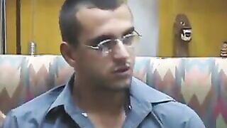 Blonde Latin In White Stockings