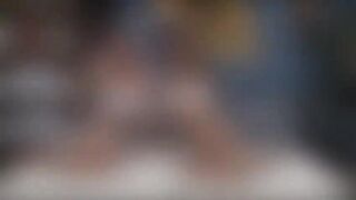 Tight pussies becomes so wet as glassy sex toy slides in and out of the hole