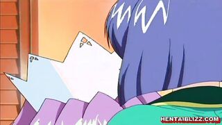 Two lesbians hentai fingering wetpussy and grinding bigtits