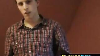 Busty Blonde Cougar With A Young Guy