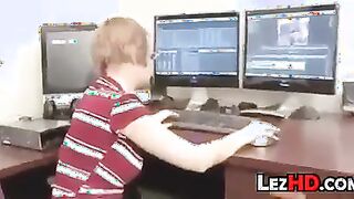 Lesbians In The Office