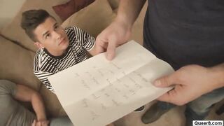 Hardcore gay gangbang with one little twink vs four big horny gays