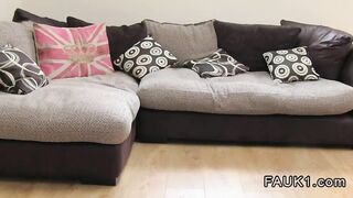 Huge boobs British blonde fucking