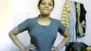 Indian Housewife Doing A Striptease