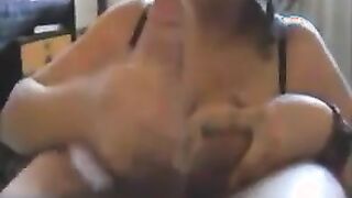 Busty Slut Playing With My Cock POV