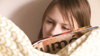 Tickling hot twat by water