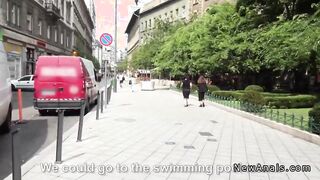 Girlfriend anal fucks in apartment POV