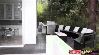 Sexy mature stepmom India Summer nailed with teen couple