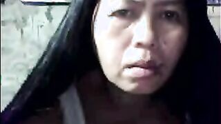 Asian Granny Flashing Her Pussy