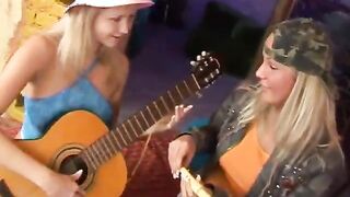 Two yummy blondie lesbians