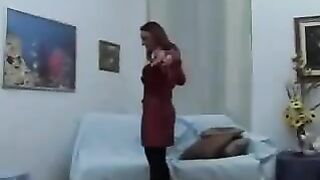 Dirty Busty Granny Riding Cock