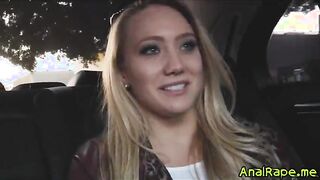 Smoking hot blonde teen AJ Applegate double anal fucked!