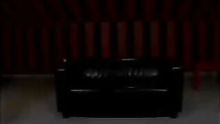 Blonde Beauty Masturbating On A Couch